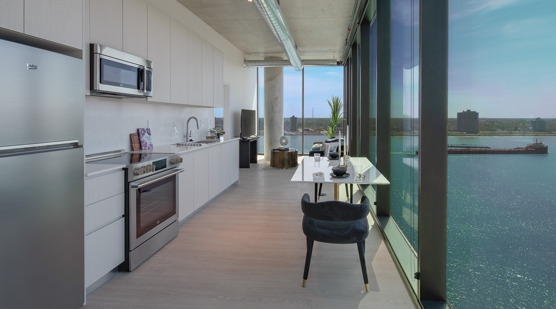 parallax Open space living area with natural lighting